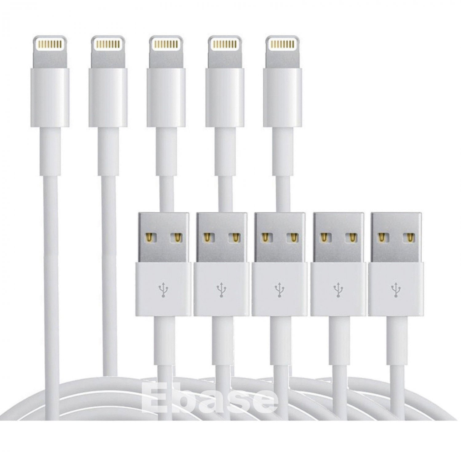 5 x 8 Pin USB Ligtning Cables Syn Charger Cord For Apple ipad5 air iPhone5 5s 5c iOS7