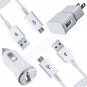 USB Home Wall Car Charger Data Sync Cable For SAMSUNG Galaxy S4 S3 S2 Note 2 II