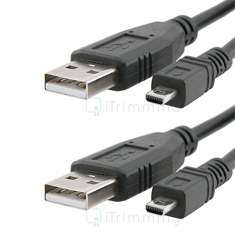 2x USB Cable Cord For Nikon Coolpix L19 L20 L100 S620 UC-E6