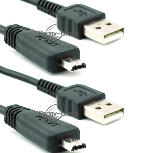 2x USB Data Cable Cord for Sony Cybershot DSC-TX10 DSC-TX100V VMC-MD3 3FT