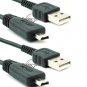 2x USB Data Cable Cord for Sony Cybershot DSC-TX10 DSC-TX100V VMC-MD3 3FT