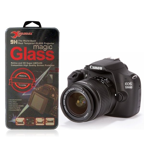 Real 9H Tempered Glass Screen Protector for Canon EOS 1200D Rebel T5 Camera