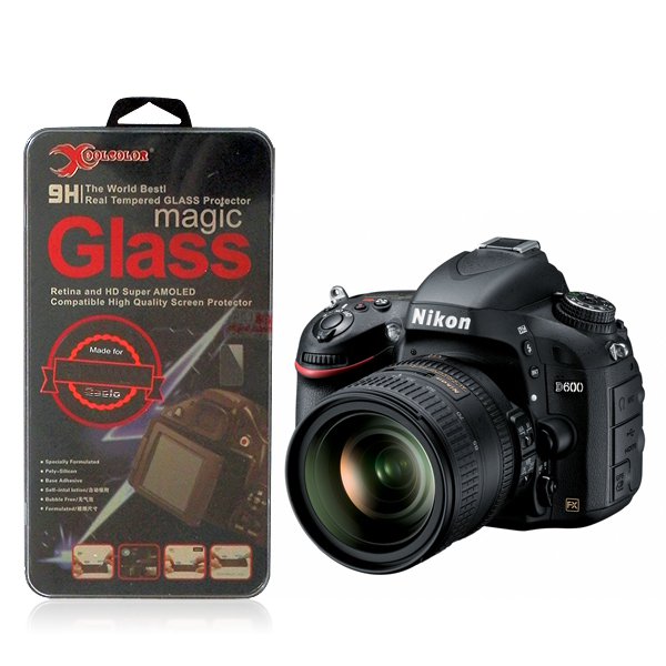 Real 9H Tempered Glass Screen Protector for Nikon D600 Digital SLR Camera