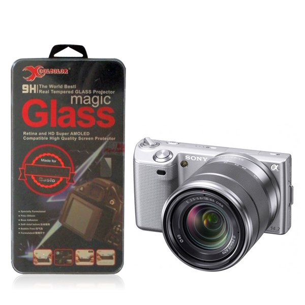 Real 9H Tempered Glass Screen Protector for Sony Alpha NEX-5 NEX5 Digital Camera