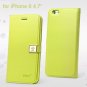 Ailun Luxury Leather Wallet Case Protective Cover for iPhone 6S & iPhone 6 4.7" - Crystal Green