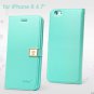 Ailun Luxury Leather Wallet Case Protective Cover for iPhone 6S & iPhone 6 4.7" - Tiffany