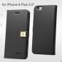 Ailun Luxury Leather Wallet Case Protective Cover for Apple iPhone 6S Plus & 6 Plus 5.5" - Black