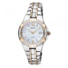 SEIKO Women's Solar Mother-Of-Pearl Two-Tone Diamond Watch - SUT068