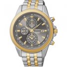 SEIKO Men's Chronograph Grey Dial Two-Tone Stainless Steel Watch - SNDF06