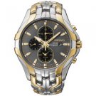 SEIKO Men's Solar Chronograph Gold Two-Tone Watch - SSC138