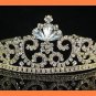 GOLD Victorian l and Crystal Tiara Headpiece