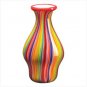 Multi-Color Striped Vase