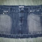(L) Papaya dark jeans skirt