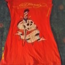 (Jnr XS) Ladies Ed Hardy red tee