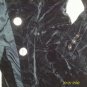 (Sz 6) PAOLO SANTINI black rayon/silk blazer w/split at bk & buttons at sleeves