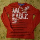 (Jnr lady M/Jnr Men XS) AMERICAN EAGLE red l-s cotton t-shirt