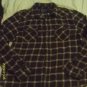 (Men 2XL-) American Eagle brown-beige plaid "Vintage Fit"  cotton shirt