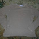 (M/L) Cambridge County long sleeves light brown sweater top---