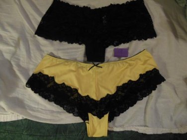 (Size 9)   2 Cheeky boycut panties  (NWOT)