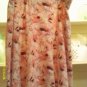 Size (3X) pink/purple/brwn floral flare skirt