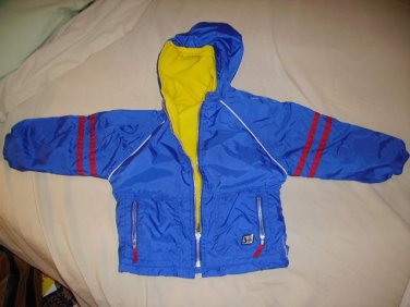 (Boy 4T) Weather Tamer blu/red/wh thermal lined REVERSIBLE jacket
