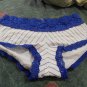 (M) VS PINK white w/blue stripes LA Dodgers boycut panty