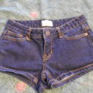 (Size 0) Aeropostale dark denim shorts