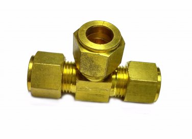 3/8 Brass Compression TEE