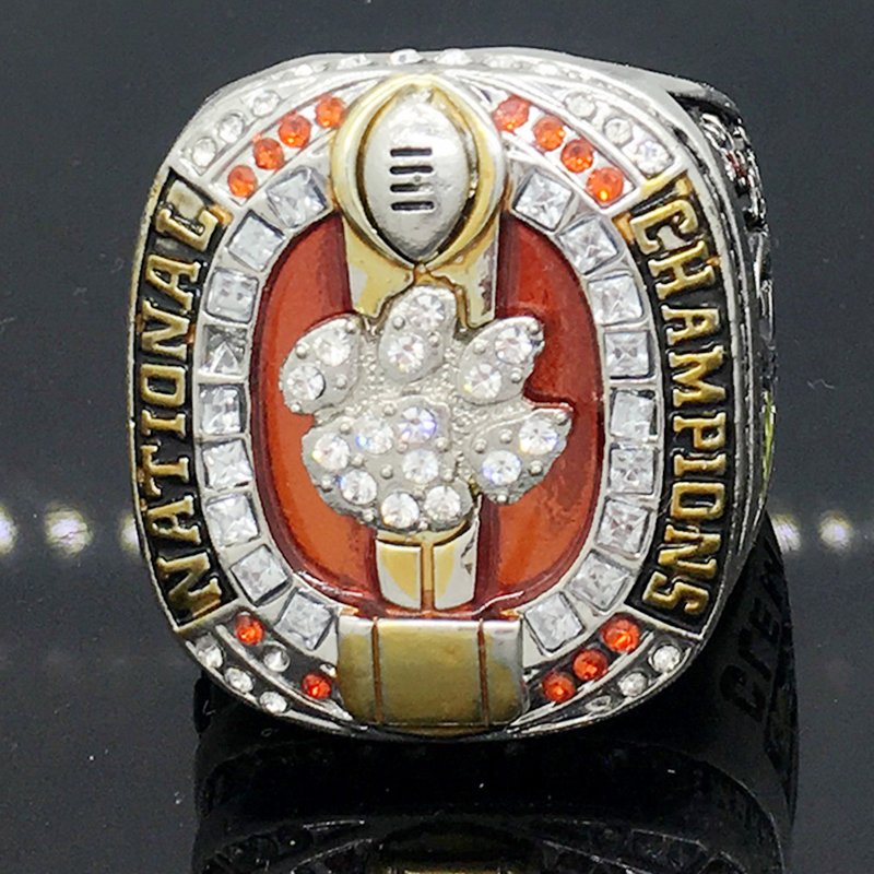 2016 Clemson Tigers NCAA National Championship Ring Size 11 Solid Back