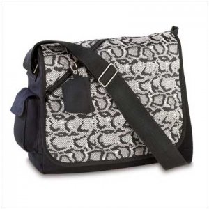 SNAKESKIN MESSENGER BAG