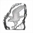 CLEAR GLASS CARVED EAGLE