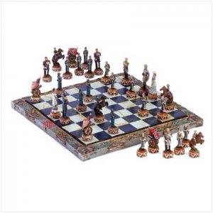 Civil war chess set