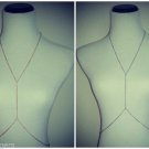 Dainty Thin Simple Gold Silver NEW Body Chain Circle Celebrity Belly Bodychain