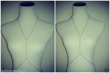 Dainty Thin Simple Gold Silver NEW Body Chain Circle Celebrity Belly Bodychain
