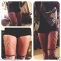 LEG CHAIN SWAG Silver Body Chain Jewelry Harness Bodychain Metal Garter RARE