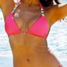 SEXY New Gold 2 Layer Bodychain Body Chain Jewelry Harness Summer Swim Bikini