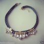 H&M ROPE HM GEM Neon Yellow Stone Rhinestone Collar Drop Choker Blogger Necklace