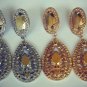 Giant Oversized DESIGNER Royal Statement Gold Silver Vintage Runway Earrings