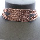 New Bar Collar Choker Hammered Metal Rose Gold Silver Celebrity Hip Hop Necklace