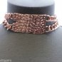 New Bar Collar Choker Hammered Metal Rose Gold Silver Celebrity Hip Hop Necklace
