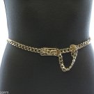 Vintage Inspired Runway Chain Avant Garde Full Belt Heavy Metal Necklace New