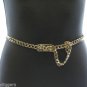 Vintage Inspired Runway Chain Avant Garde Full Belt Heavy Metal Necklace New