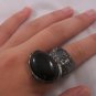 Trendy Blogger ARTY Moon Oval Stone Gunmetal Gold Rings 6 7 8 9 10 + Lot Deals