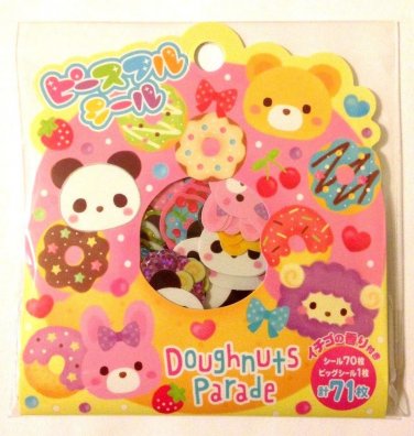 Mind Wave Japan Scented Doughnuts Parade Kawaii Sticker Flake Sack