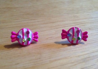 Cute Stud Candy Earrings~ Rainbow Sparkles