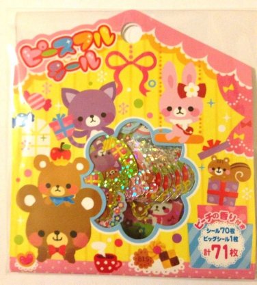 Mind Wave Japan Scented Biscuit Bear Kawaii Sticker Flake Sack