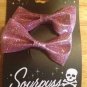 Authentic Sourpuss Cute Pink Glitter Hair Bow Rockabilly Kawaii