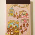 San-X Rilakkuma Wonderland Pink 10th Anniversary Kawaii Mini Memo Pad