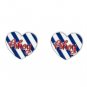 Sourpuss Ahoy Heart Earrings Rockabilly Sailor Cute