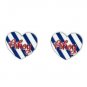 Sourpuss Ahoy Heart Earrings Rockabilly Sailor Cute
